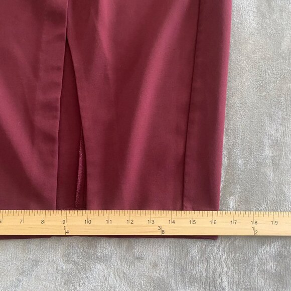 Forever 21‎ Burgundy Wrap Pencil Skirt|Size Medium - Picture 11 of 12